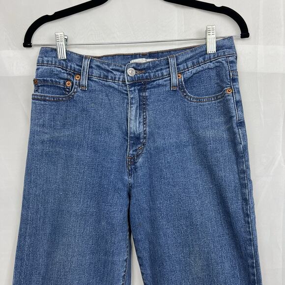 Levi's 512 Perfectly Slimming hi rise western straight leg jean 10m boho 90s - Picture 3 of 8